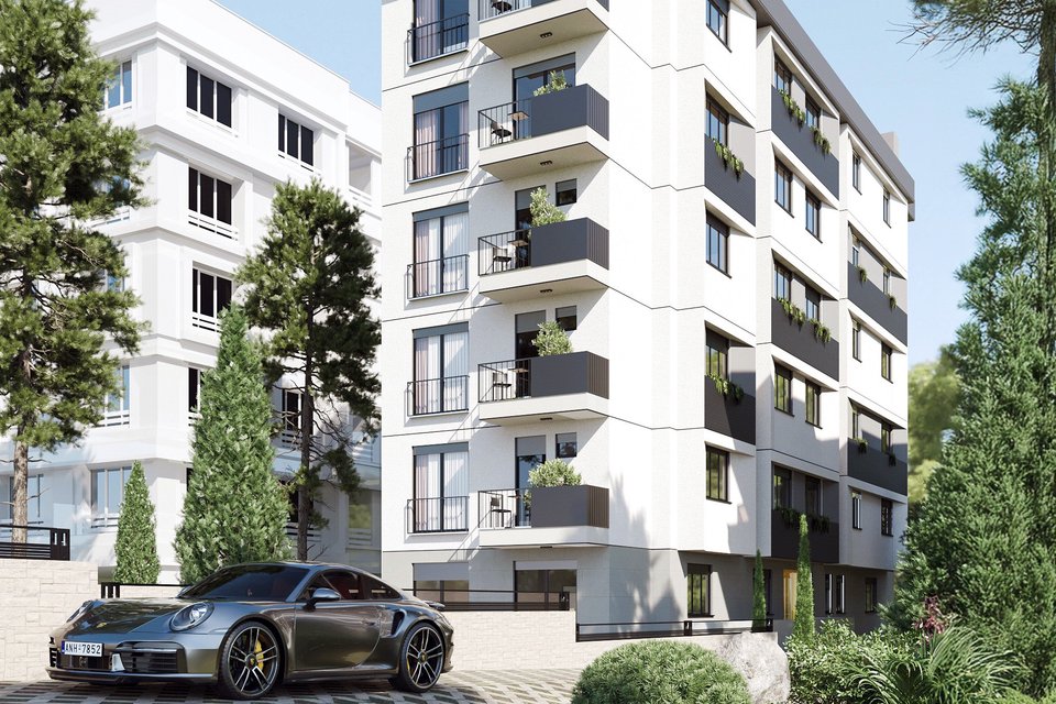 Kordonboyu Apartmanı sokak perspektifi
